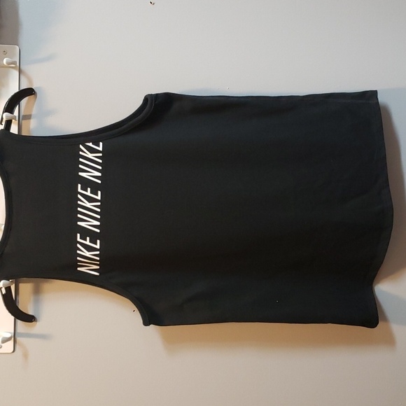 Nike Women's "The Nike Tee" Black with White Print, XS - Picture 5 of 5